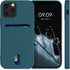 kwmobile Case Compatible with Apple iPhone 12 / iPhone 12 Pro - Soft TPU Phone Cover with Card Holder and Silicone Finish - Teal Matte...
