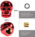Dsycar Red Skull Valve Stem Caps Funny Cars Tires Valve Stem Caps Cover Cool Skull Head Universal for Cars SUV Bike Trucks Motorcycles (Red)...