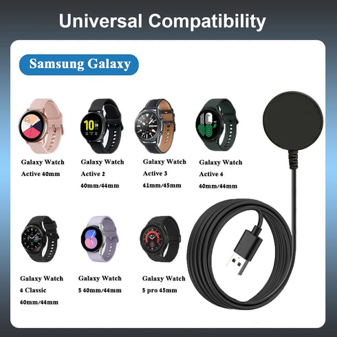 Watch Charger Compatible with S amsung Galaxy Watch, Watch Chargers Compatible with S amsung Galaxy Watch 6/6 Classic/5/5 Pro/ 4/4 Classic/3/Activ...