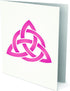 Celtic Trinity Knot Stencil, 6.5 x 6 inch (L) - Geometric Knotwork Sacred Symbol Stencils for Painting Cards...
