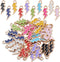 BronaGrand 50pcs Enamel Lightning Bolt Charm Pendants Gold Plated Alloy Flash Lightning Charm Celestial Dangle Charms for Bracelet Necklace Earrin...