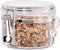 OGGI Clear Canister Airtight 28oz - Clamp Lid & Spoon - Airtight Food Storage Containers, Ideal for Kitchen & Pantry Storage of Bulk, Dry Food Inc...