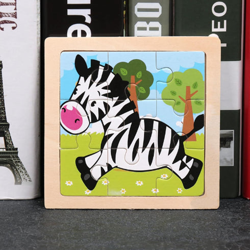 Wooden Puzzles for Toddlers 2-5 Years Old(Set of 6), Preschool Educational and Learning Animal Jigsaw Puzzle Toy Gift Set for Boys and Girls...