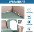 Super Stretch Individual Seat Cushion Covers Sofa Covers Couch Cushion Covers Slipcover Sets Thick Jacquard Textured Twill Fabric (2 Cushion Loves...
