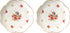 Jusalpha Pack of 2 Vintage Rose Fine China Dinner Plate/Fruit Plate/Dessert Plate FDPL04 (6 Inches)...