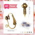 Kenning 42 Pieces Clip-On Earring Converter with Easy Open Loop Brass Clip-On Earring Converter for None Pierced Component DIY Turn Any Studs 7 Co...