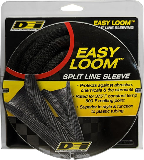 Design Engineering 010653 Easy Loom 1/2" (13mm) x 12' Split Sleeve Wire and Hose Protection...
