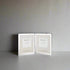 Maturi Silver Plated Double Photo Frame - Flat Edge Portrait, 4 x 6-inch (10 x 15cm)...