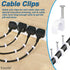 400 Pcs Cable Clips 4/6/8/10mm Nail in Cable Clips with Steel Ethernet Cable Clips Cable Wire Clips Cable Tacks Cable Nails Speaker Wire Clips Coa...