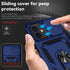 for iPhone 12 Mini Case with Slide Lens Cover, HD Screen Protector, Military Grade Drop Protection, Magnetic Rotated Ring Holder Kickstand Phone C...