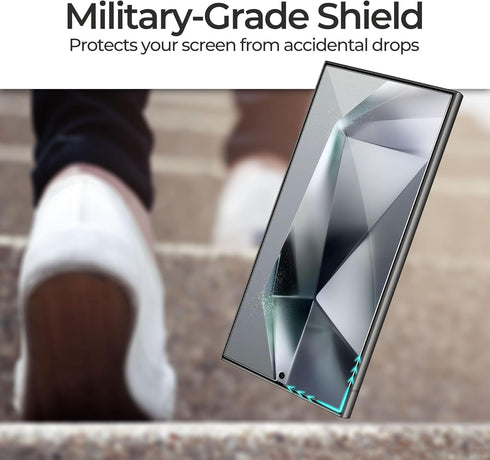 ArmorSuit 2+2 Pack for Samsung Galaxy S24 Ultra 6.8" Tempered Glass Screen Protector + Lens Protector Case Friendly 9H MilitaryShield (w/Alignment...