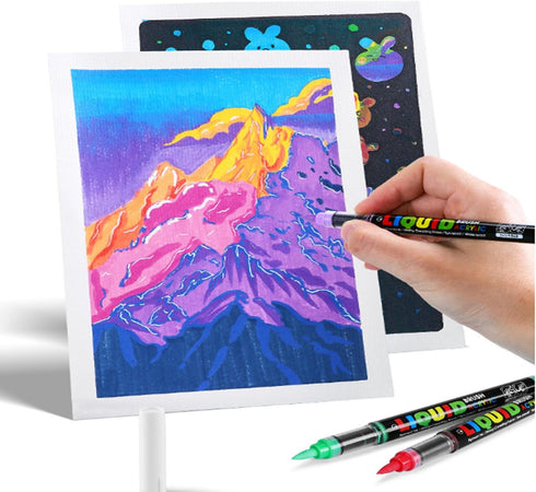 12 Colors Acrylic Paint Fabric Permanent Markers for Rock Canvas Wood Glass Ceramic Nail Painting Kit Art Pen...