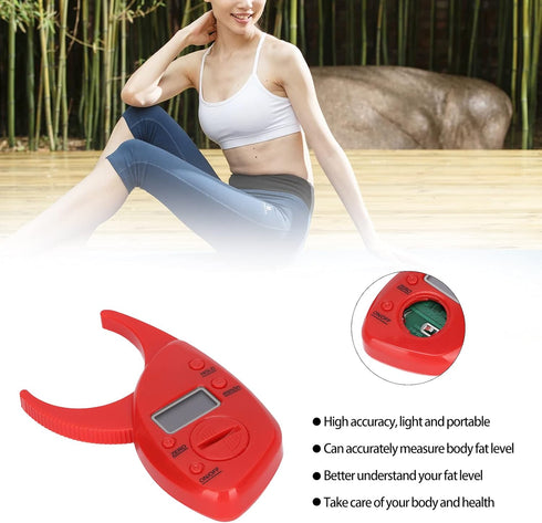 Body Fat Caliper, Accu Measure Fat Calipers Subcutaneous Fat Calipers Body Fat Measurement Device Fat Calipers for Trainers for Fitness Enthusiast...