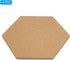 PATIKIL 9x8" 1/4" Thick Cork Board Tiles, 4 Pack Self Adhesive Hexagon Bulletin Board Display Corkboard for Floor Wall Home Office Classroom DIY, ...