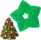KAISHANE 10pcs 3D Christmas Tree Cookie Cutter Set-Star Cookie Cutters XMAS Decoration fondant donut Cookie cutters kit for Christmas Tree gift co...