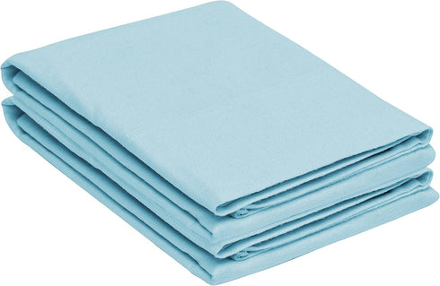 Superior Flannel-PC Pillowcase, Standard, Light Blue...