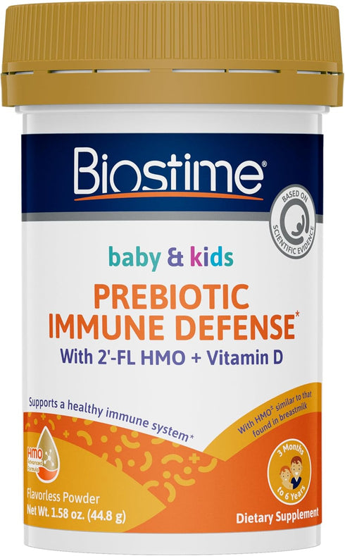 Biostime 2'FL HMO Baby Prebiotic Powder + Vitamin D for Kids, Toddlers and Infants | Human Milk Oligosaccharides | Probiotics Growth for Kids * | ...