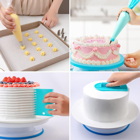 Piping Bags and Tips Sets 43 Pcs, Nifogo Cake Decorating Supplies Kit for Baking with Pastry Bags and Icing Tips, Couplers, Baking Supplies for Fr...