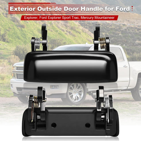 FAERSI Outside Exterior Door Handle Front Rear Driver Side & Passenger Side Replacement for 1998 1999 2000 2001 2002 2003 Explorer 98-01 Mercury M...