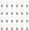 Meconard 24-Pack LED 1W String Light Bulbs, S14 Plastic Shatterproof Edison Vintage Style Replacement 1 Watt Outdoor Light Bulbs 2200K, Waterproof...