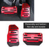 2 PCS Car Accelerator Brake Pedal Kit, Metal Rubber Sports Style Non-Slip Wear-Resistant Pedal Modification Pedal, Car Replacement Parts, for Most...