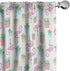 Ambesonne Cactus Window Curtains, Flamingos and Sleeping Plants in Pots Cartoon Pattern Tropical Bird, Lightweight Decor 2-Panel Set with Rod Pock...