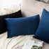 MIULEE Velvet Pillow Cover Soft Luxury Decorative Throw Pillow Cover Single Rectangle Cushion Case for Couch Sofa Bedroom Car Decor,12x20 Inch Dar...
