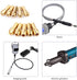 TOMALL Brass Collet Mini Electric Grinder Quick Change Drill Chuck Bit Sets 0.5-3.2mm (1/64 Inch to 1/8 Inch) Shank Diameter 4.3mm / 0.17'' for Ro...