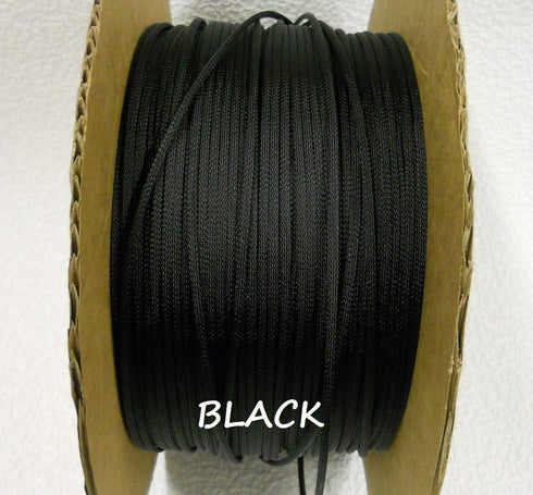 Techflex PTN0.25BK25 Flexo PET General Purpose 1/4-inch Cable Sleeve, Black, 25 Foot...