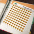 Bee on Honeycomb Heart Shaped Planner Calendar Scrapbook Craft Stickers...