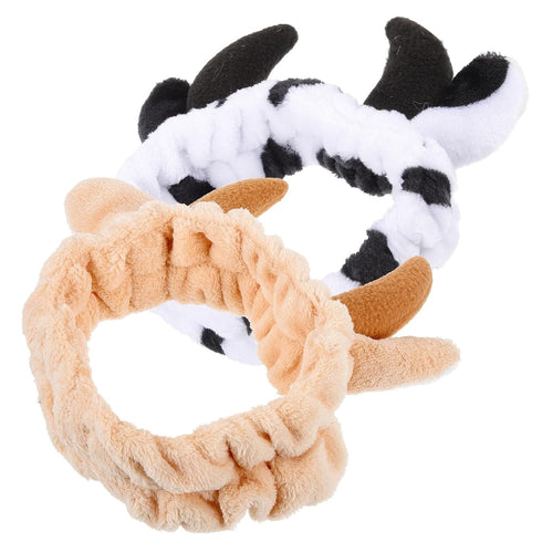 NOLITOY 2 pcs Animals Ears Headbands, Cute Makeup Hair Band Skincare Headbands for Washing Face Shower Women Girls...