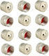 Dsycar 12 Pack Tire Valve Stem Caps, Premium Metal Brass Valve Stem Caps with Rubber Gasket, Universal Tire Valve Dust Proof Covers for Cars, Truc...
