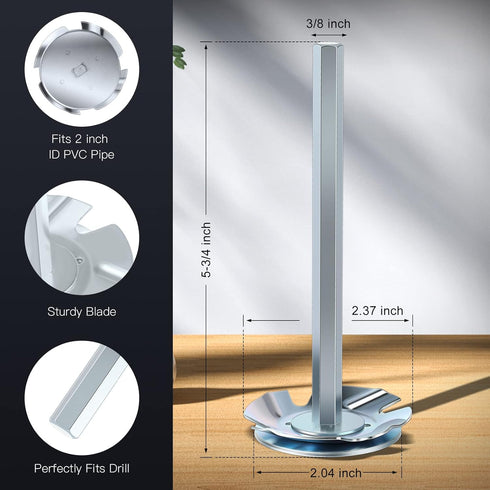 Enhon Plumbing PVC Pipe Reamer, Pipe Fitting Tools for 1/2" Speed Power Drill, Pipe Reamer PVC Fitting Saver for Removing Hub, Pipe Reamer Tool In...