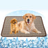 Summer Cooling Mat for Dogs Cats Self Dog Cooling Mat Breathable Pet Crate Pad Portable & Washable Pet Cooling Blanket for Small Medium and Large ...