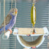 Bird Tent Bed for Cage Hanging Hammock Snuggle Hut Parrot Tent Toy Bird Nest Perch for Parakeet Budgies Cockatiels Cockatoo Finch Conures...