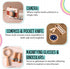 Kids Explorer Kit - Outdoor Pretend Play Kit for Kids - Montessori Outdoor Toys with Wooden Camera Toy, Magnifying Glass, Binoculars, Compass - Ca...