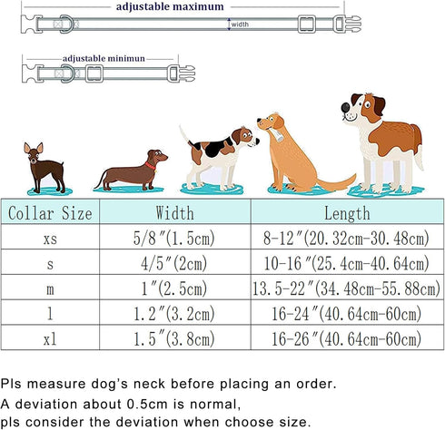 DOGWONG Christmas Holiday Dog Collar with Flower, Cute Cotton Dog Collar Green Santa Dog Collar Durable Soft Pet Dog Collar for Small Medium Large...