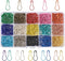 KISSITTY About 600pcs/box 15 Colors Bulb Safety Pins 22mm Calabash Quilting Sewing Pin for Clothing Crafting Home Office Use Art Craft Sewing Jewe...