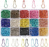 KISSITTY About 600pcs/box 15 Colors Bulb Safety Pins 22mm Calabash Quilting Sewing Pin for Clothing Crafting Home Office Use Art Craft Sewing Jewe...