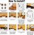 Alritz 17mm Leather Snap Fasteners Kit, 72 Set Metal Button Snaps Press Studs with 4 Setter Tools, 6 Color Leather Snaps for Clothes, Jackets, Jea...