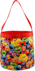 Sesame Street Elmo Boys Girls Collapsible Nylon Gift Basket Bucket Tote Bag...
