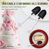 OaaXbbECco Novelty Mini Shovel Shape Spoons Cute Disposable Plastic Dessert Spoons (100 black+white model 2)...