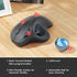 Nulea Wireless Trackball Mouse, Rechargeable Ergonomic, Easy Thumb Control, Precise & Smooth Tracking, 3 Device Connection (Bluetooth or USB), Com...