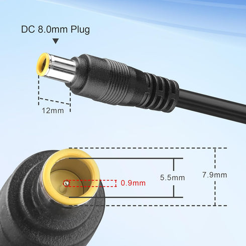 14AWG Car Cigarette Lighter to DC DC7909 Male Connector Adapter Cable 12V/24V DC 8mm Car Charger Power Supply Cord with 15A Fuse Use for Car Truck...