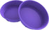 Bakerpan Silicone Round Cake Pans for Baking, 8 Inch Non Stick Round Cake Mold, Pie Pan, Cheesecake Pan, Layer Cake Pans - Set of 2...