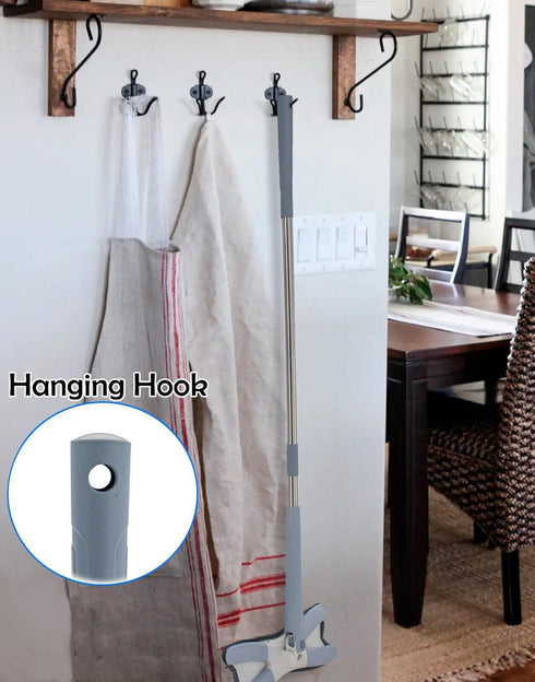 Flat X-Type Floor Mop Heads 360 Degree Squeeze Mop Hand-Free Wash Household Lazy Mop Home Cleaning Tool 2 Pads...
