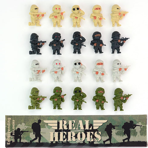 Entervending Army Men Action Figure - Small Soldiers Toys in Gift Box - 30 Pcs Army Soldier Toy Playset - Military Toys - Toy Army Men - Army Part...