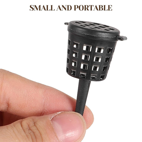 Holder Garden Pots 50pcs Garden Fertilizer Mesh Baskets Plastic Portable Aquarium Nursery Pots Nutrition Plant Food Net Pot for Succulent Orchid B...