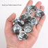 Mini Caster Wheels 0.5 Inch Low Profile Rubber Tiny Swivel Casters, Steel Top Plate Self Adhesive Caster Wheels for Small Appliances, Furniture, T...