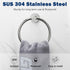 NearMoon Bath Towel Ring, Bathroom Hardware Accessories-Thicken Stainless Steel Hand Towel Holder for Bathroom, Modern Round Towel Hanger Wall Mou...